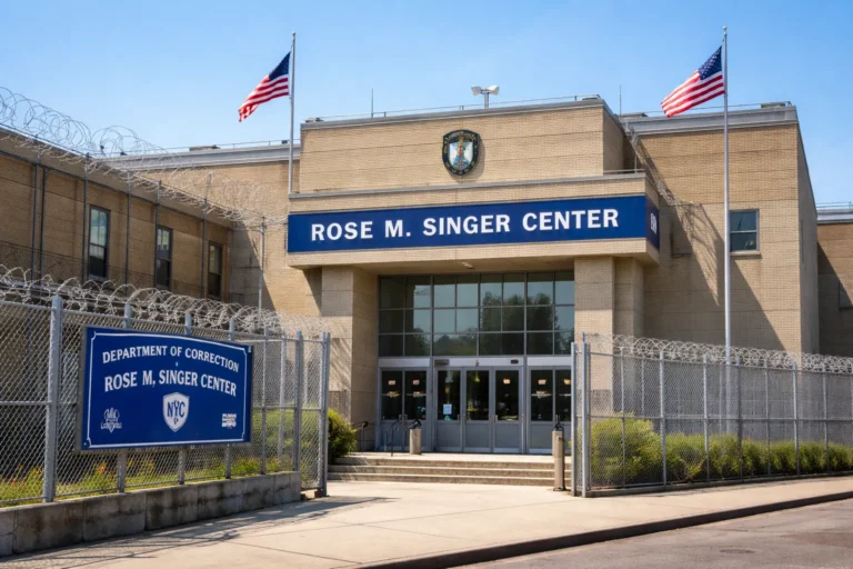 the rose m. singer center at Rikers Island